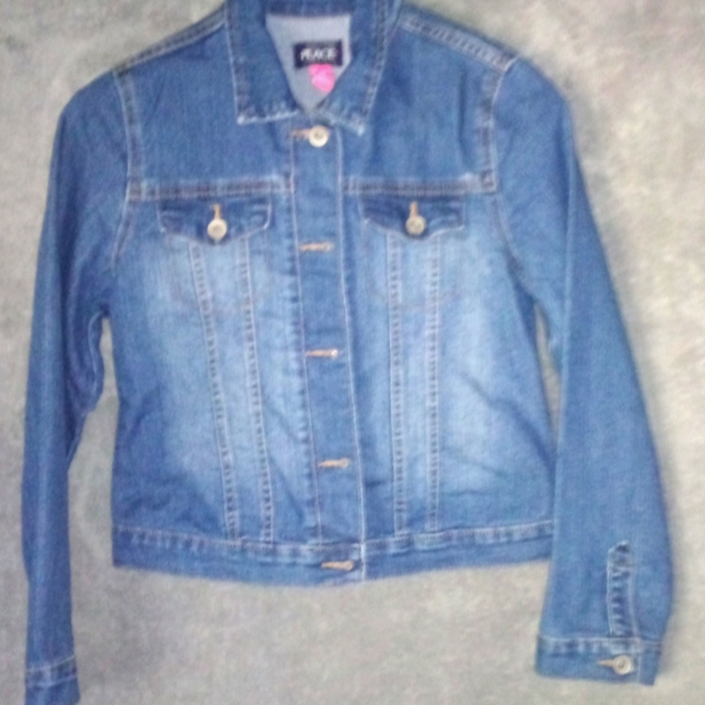 Girls jean jacket, Childrens Place, youth size 10/12